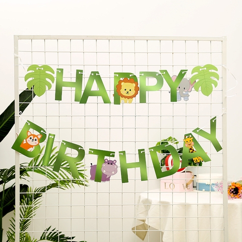 Dây trang trí tiệc HPBD-CHỦ ĐỀ RỪNG.