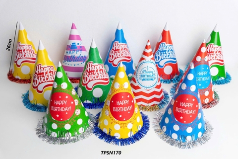 MU-100 Mũ kim tuyến size to 17x32cm..