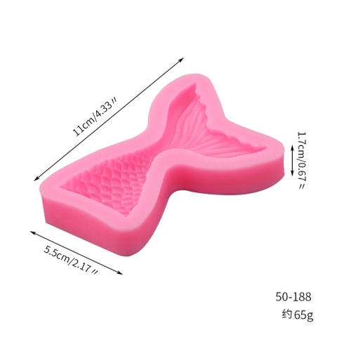 Khuôn silicon đuôi cá to. G070