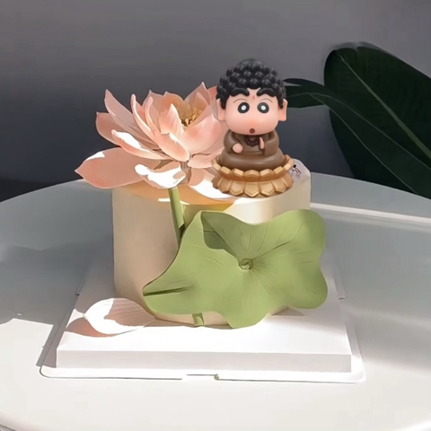 Tượng phật  nhựa-áo nâu.
