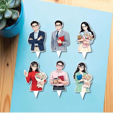 Set 30 thẻ giấy thầy cô mix mẫu.