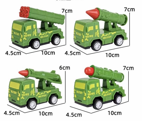 Set 4 xe QUÂN ĐỘI (xe tăng).