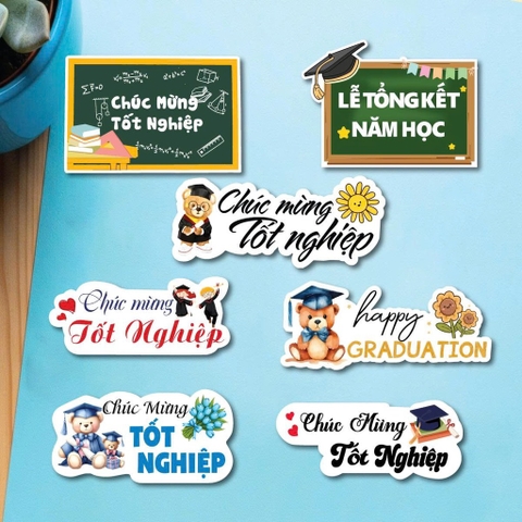 Set 35 thẻ giấy SX- chúc mừng tốt nghiệp mix mẫu.