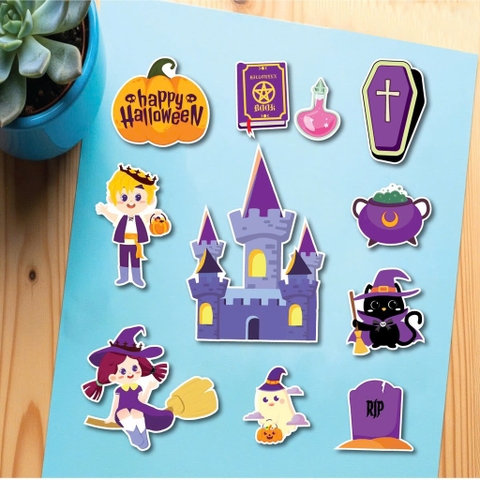 Combo 2 set giấy chủ đề  Halloween - Q10469.