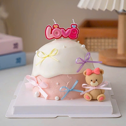 Nến LOVE mẫu mới-HỒNG.