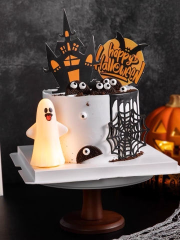 Tượng nhựa Ma trắng có đèn Halloween (mix mẫu).