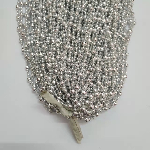 Chuỗi hạt mix size (màu bạc) (1kg tương đương 100m).