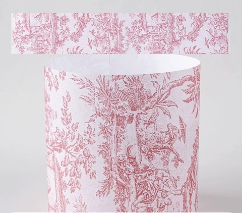 10 thành bánh giấy kt 12x55cm -hoạ tiết màu hồng.