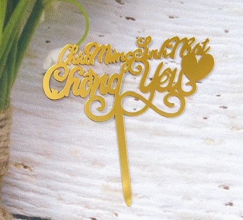 Set 10 mica Chúc mừng sinh nhật CHỒNG YÊU.