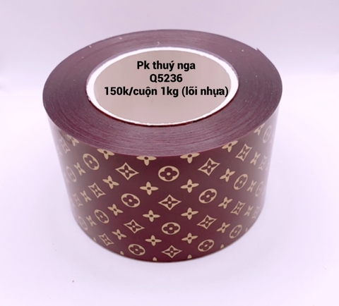 Mica cuộn thành bánh LV nâu 8cm-1kg (lõi giấy).