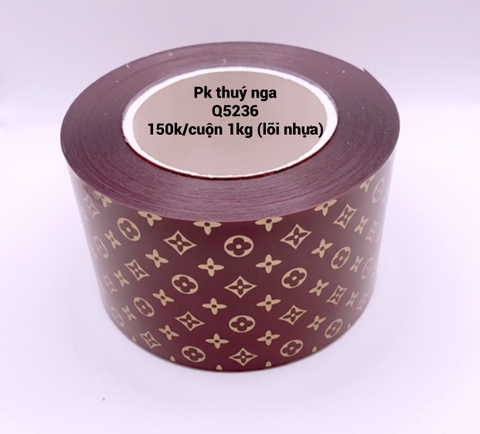 Mica cuộn thành bánh LV nâu 8cm-1kg (lõi nhựa) SALE.