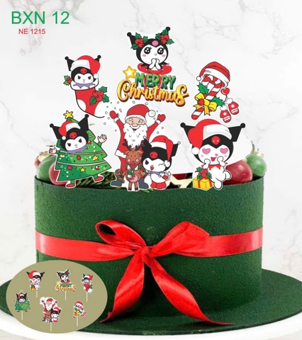 10 set giấy noel HD-MẪU 1 (KUROMI ĐEN).