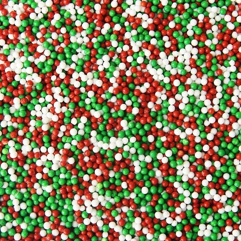 Bi đường 2mm mix màu (XANH LÁ-ĐỎ-TRẮNG) (túi 100gam).