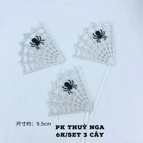 CAM-Set 3 màng nhện-màu bạc. E111
