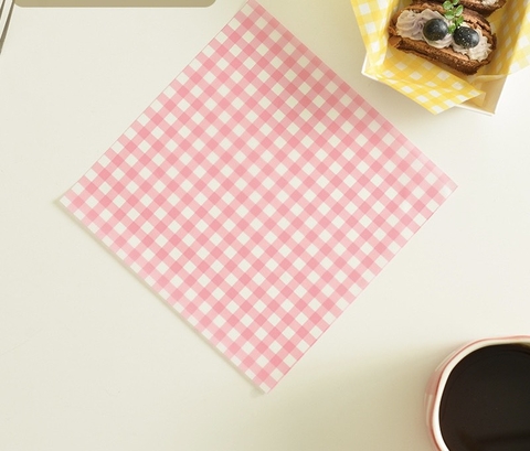 100 tờ giấy lót kẻ ô vuông-Hồng.