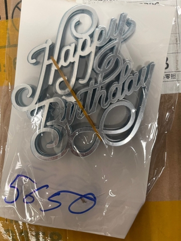 Set 10 mica HPBD mẫu mới M7 (Y xoắn)-BẠC.