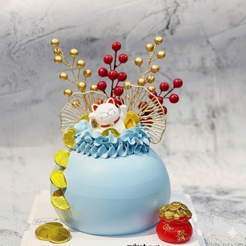 Set 10 nhánh đào đông - MÀU vàng đồng (12 quả/nhánh).