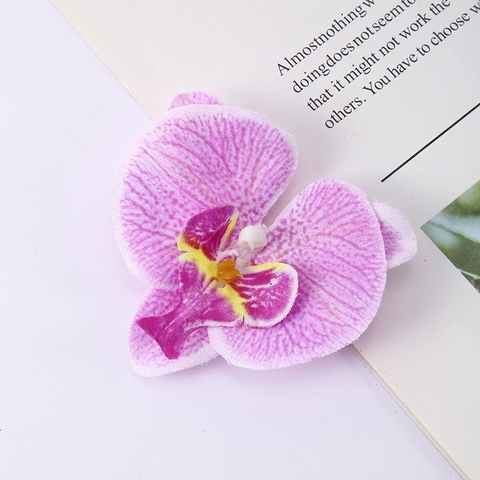 Hoa lan hồ điệp-TÍM HỒNG (kt 8cm).