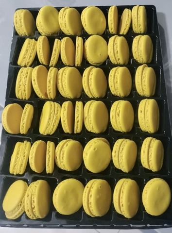 Bánh Maccaron (hộp 36 cặp) hàng Việt Nam -MÀU VÀNG SÁNG.