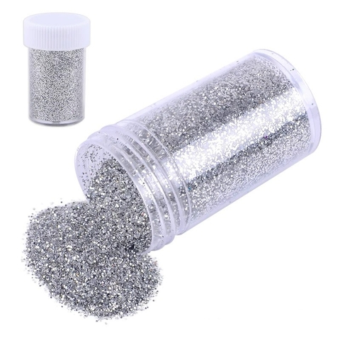 Lọ kim tuyến thổi 20gam -MÀU BẠC (KHÔNG ĂN ĐƯỢC).