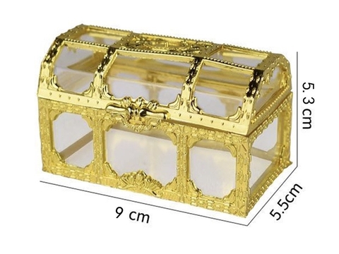 Hộp rương vàng size TO (9cm x 5.5xm x 5.3cm).