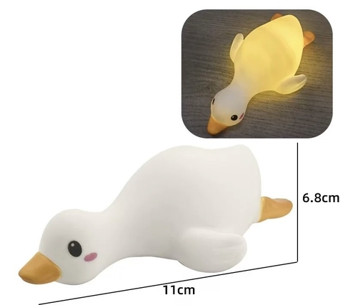 Tượng nhựa mềm có đèn-VỊT nằm.