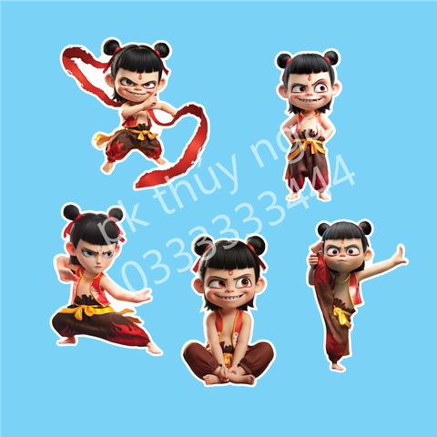 Combo 2 set giấy  - thẻ cắm hình Na tra (5 thẻ/set)9832.