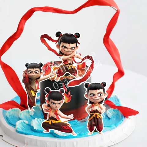 Combo 2 set giấy  - thẻ cắm hình Na tra (5 thẻ/set)9832.