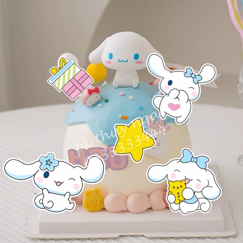 Combo 2 set giấy- chó Cinnamoroll (mẫu có hộp quà và ngôi sao vàng).