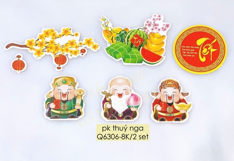 Combo 2 set giấy TẾT- 3 ÔNG PHÚC LỘC THỌ.