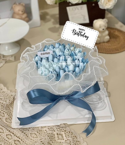 Set 60 bảng giấy-HPBD (happy birthday) hình chữ nhật (chữ happy ở trên và birthday ở dưới).