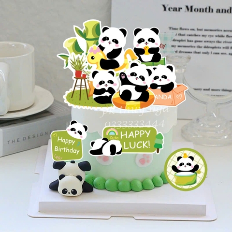 Combo 2 set giấy gấu trúc (HAPPY LUCKY).