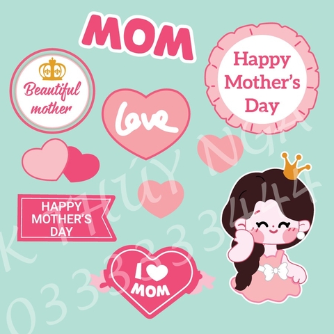 Combo 2 set giấy - MOM hồng (20-10).