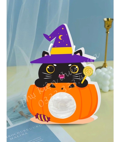 Set 5 hộp cầu-HALLOWEEN (mẫu bí ngô).