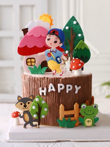 Tượng nhựa dẻo - Bé trai nhảy chân sáo.