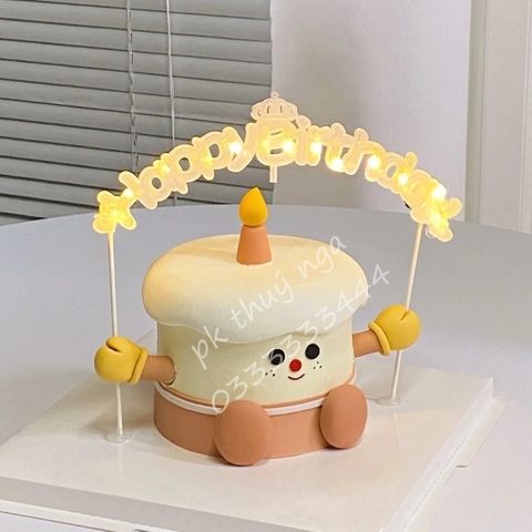 Set nhựa hoạt hình (6 chi tiết: chân, tay, mặt).