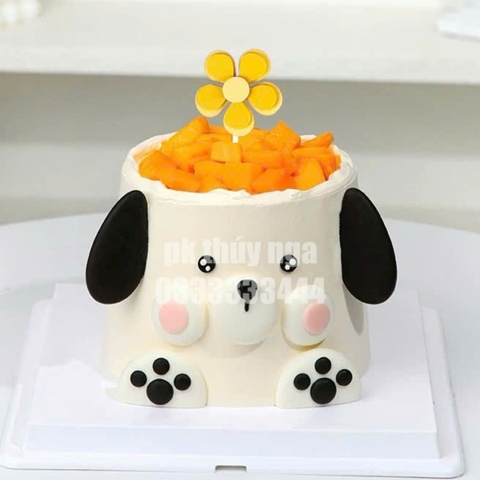 Set 5 hoa xốp 2  lớp -màu VÀNG.