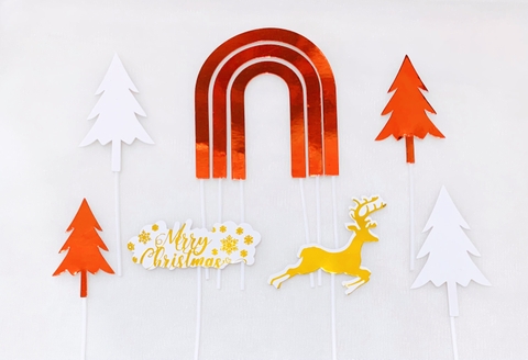 Cổng NOEL ép nhũ CT-ĐỎ4863.