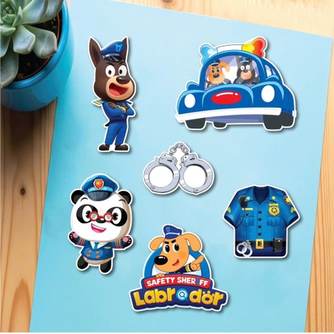 10 set giấy  Cảnh sát trưởng Labrador.