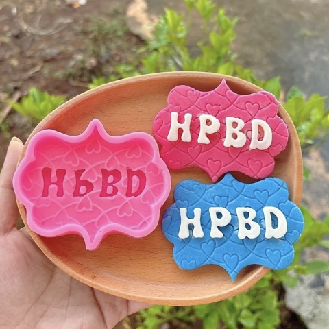 Khuôn silicon - Hình khối chữ nhật HPBD (mẫu tù)9128.