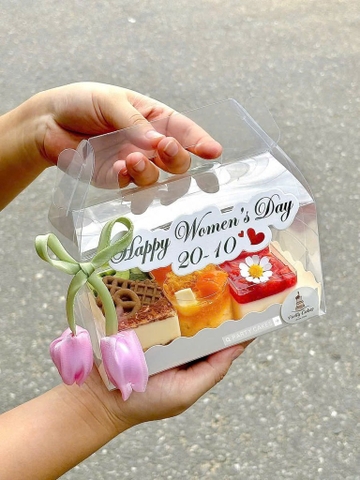 Set 50 bảng giấy Happy women's day 20-10 (kt 12cm).