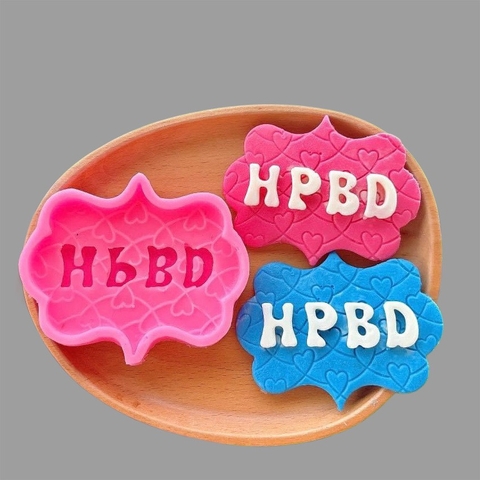 Khuôn silicon - Hình khối chữ nhật HPBD (mẫu tù)9128.