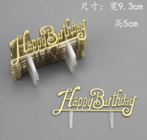 Set 100 cây HPBD nhựa- Chữ Ngang màu vàng.