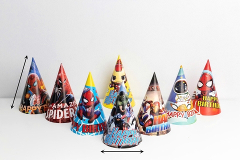 100 mũ giấy ivory CT (không kim tuyến) - mẫu bé TRAI.