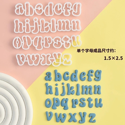 Khuôn nhấn bảng chữ cái tiếng anh (chữ thường) (kt 1.5x2.5cm).