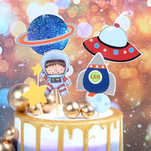 Combo 2 Set cắm phi hành gia cậu bé.