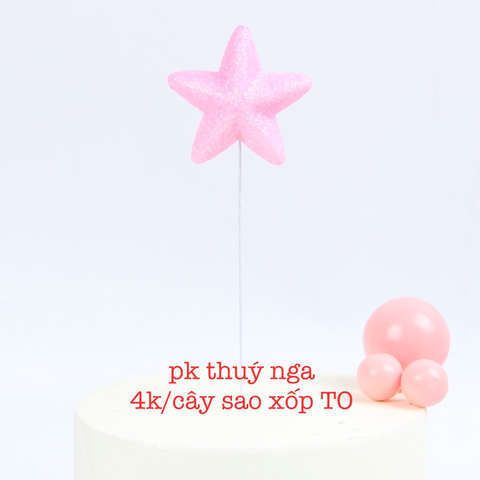 CAM-Cây sao xốp - hồng