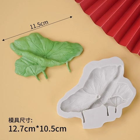 Khuôn silicon-Lá sen đôi.