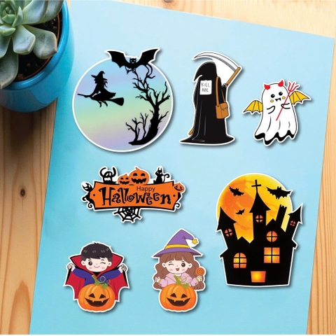 Combo 2 set giấy chủ đề  Halloween - Q10466.