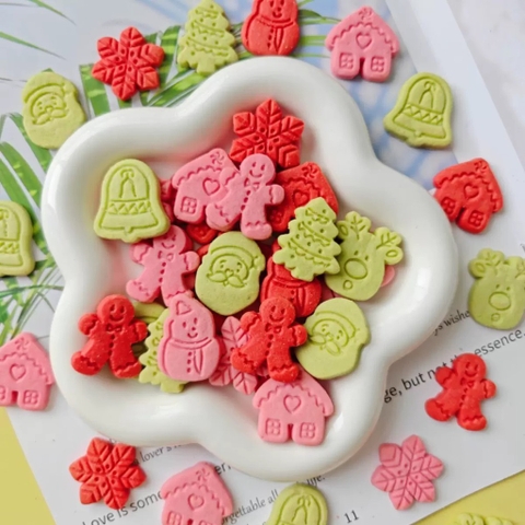 Bánh quy noel (gói 180gam)-mix mẫu tuần lộc+ông già noel+ người tuyết.